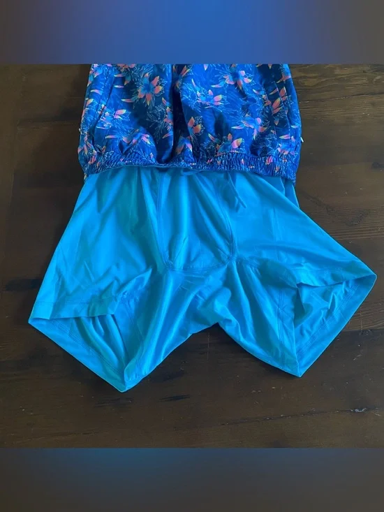 Birddogs Men’s Blue & Pink Floral Lined Gym Shorts 7” Athletic Pockets Sz LARGE - Picture 9 of 16